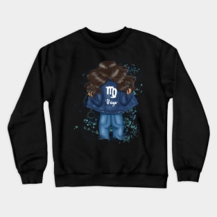 Virgo Zodiac Girl Crewneck Sweatshirt